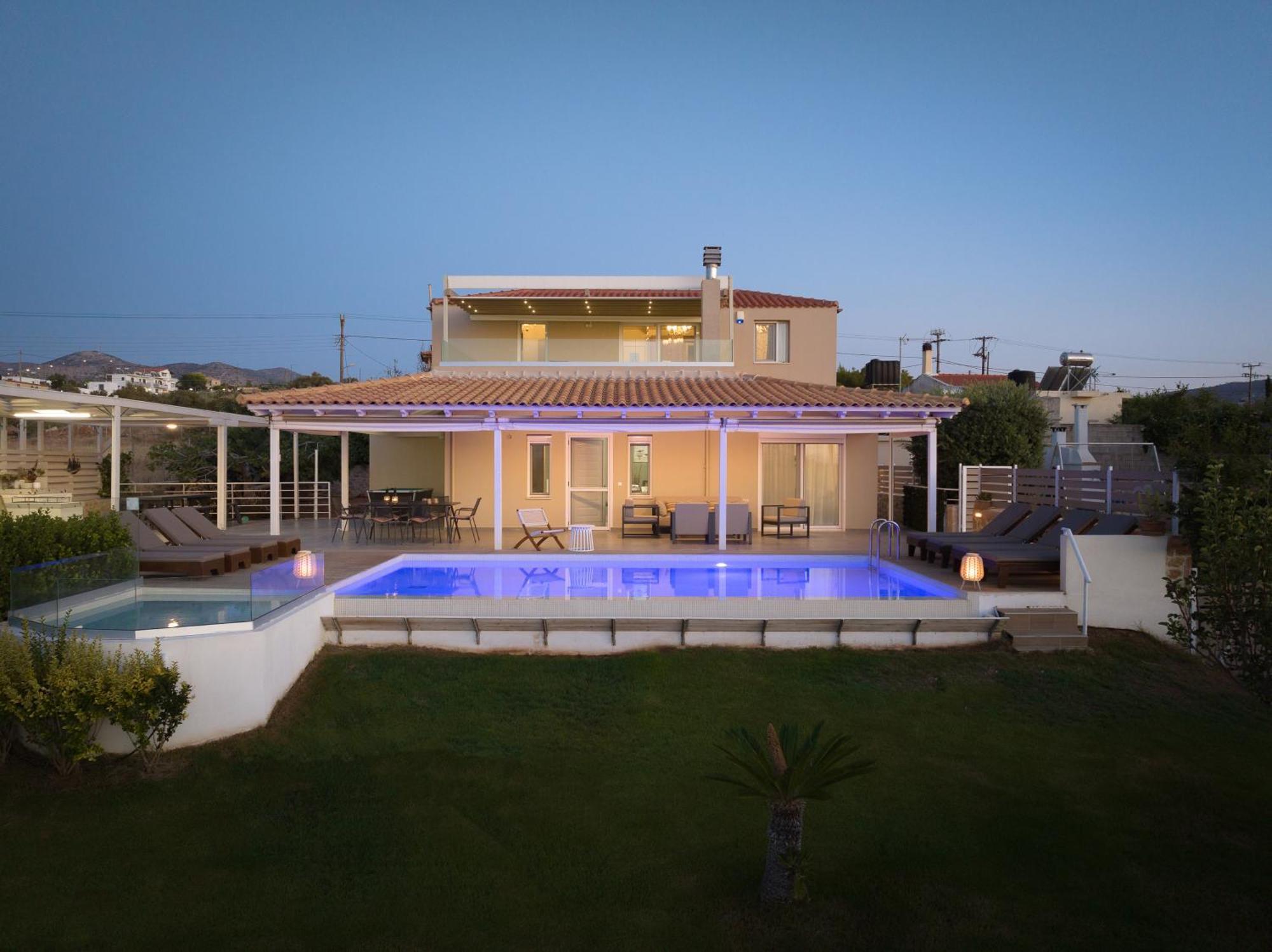 Alba Bianca Villa, Family Retreat With Heated Pool By Thinkvilla Hersonissos  Exterior photo